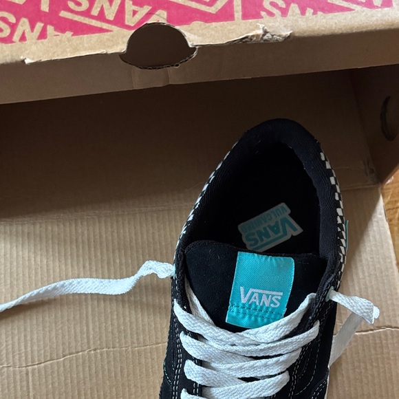 Vans Black and White Checkered Skate Shoes - Picture 4 of 5